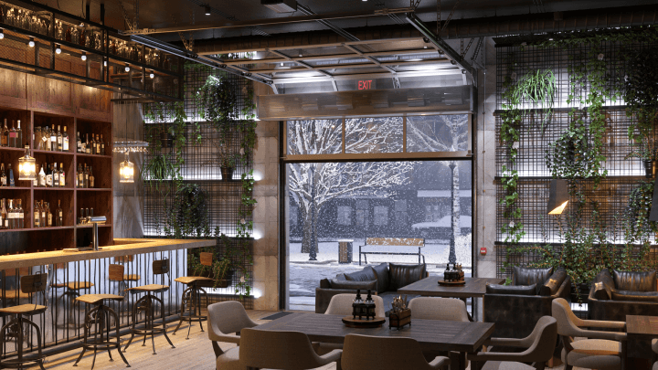 https://slussen.azureedge.net/image/198598/Berner_Air_Curtain_-_industrial_direct_drive_12_restaurant_with_garage_door_opening_1.jpg